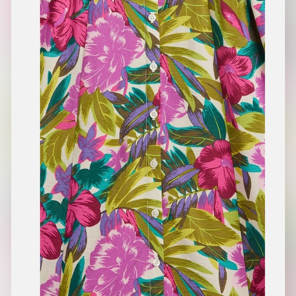 GAP Floral V-Neck Midi Dress - Picture 3 of 5